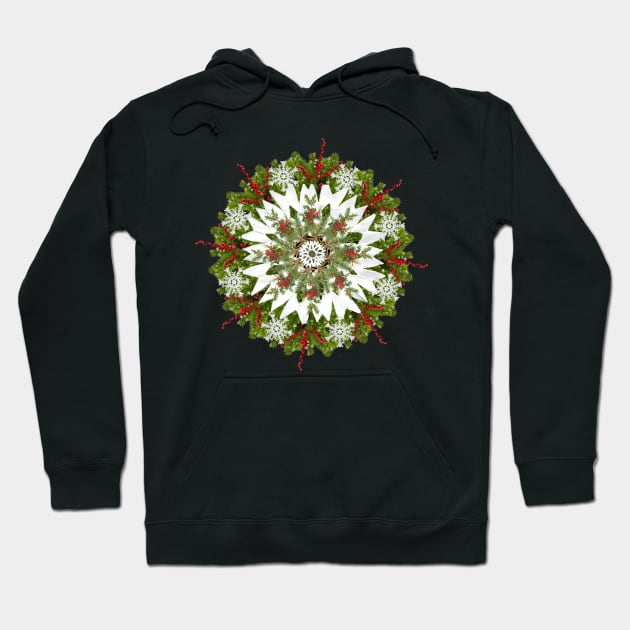 Paper snowflake mandala Hoodie by burenkaUA